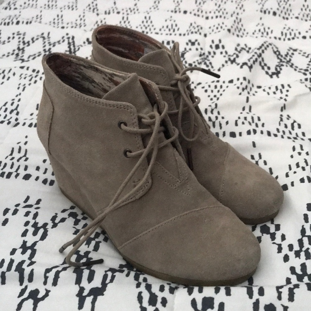 Tan Toms booties
